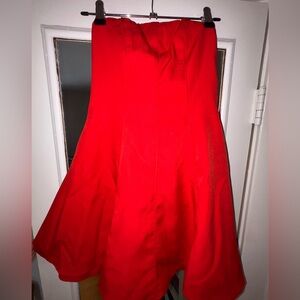 Angel Biba Red A-Line Knee-Length Cocktail Skirt